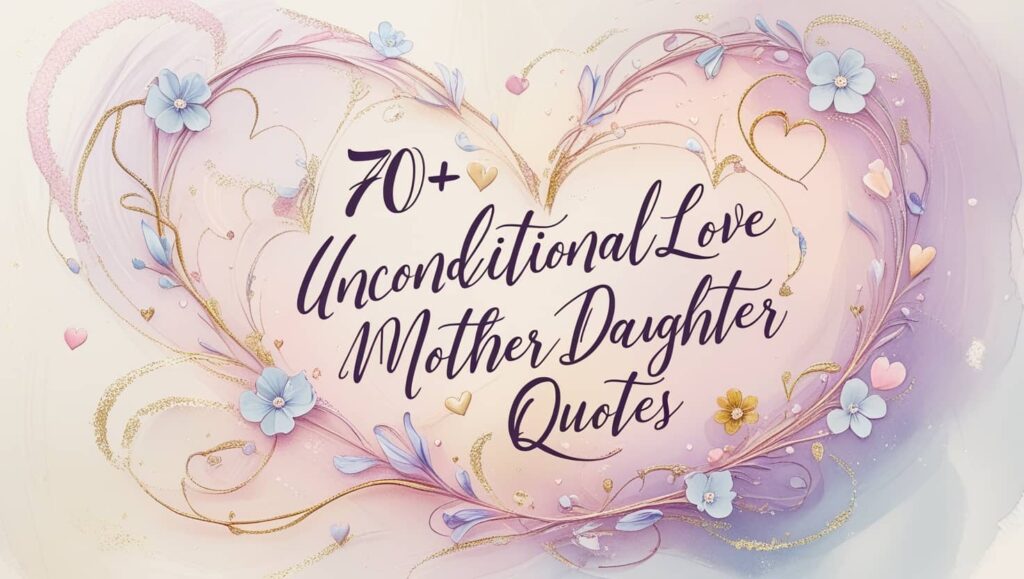 70+ Unconditional Love Mother Daughter Quotes
