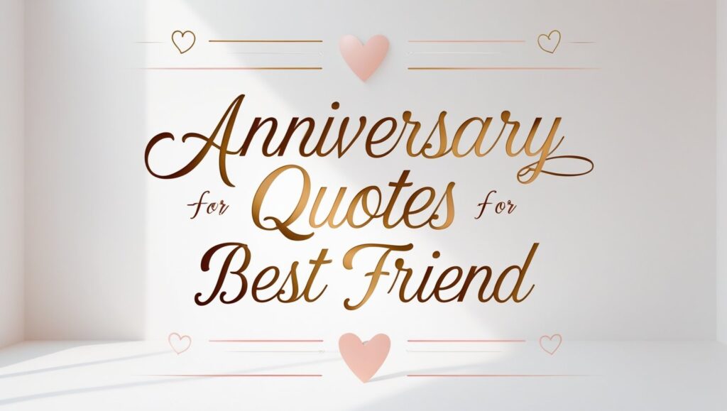 90+ Memorable Anniversary Quotes for Best Friend