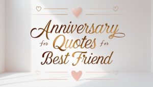 90+ Memorable Anniversary Quotes for Best Friend