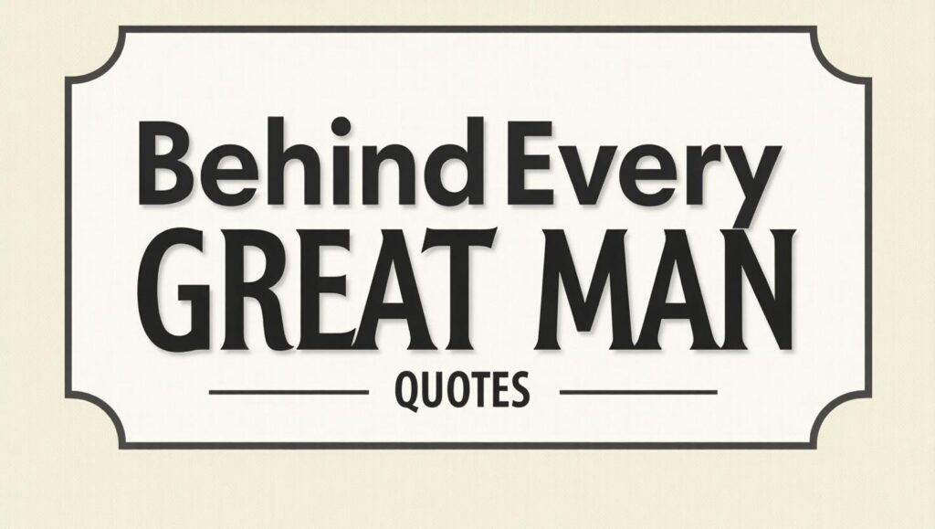 50+ Behind Every Great Man Quotes to Acknowledge Support