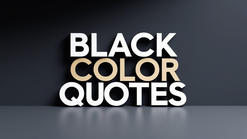70+ Black Color Quotes