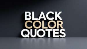 70+ Black Color Quotes