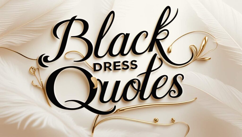 60+ Black Dress Quotes