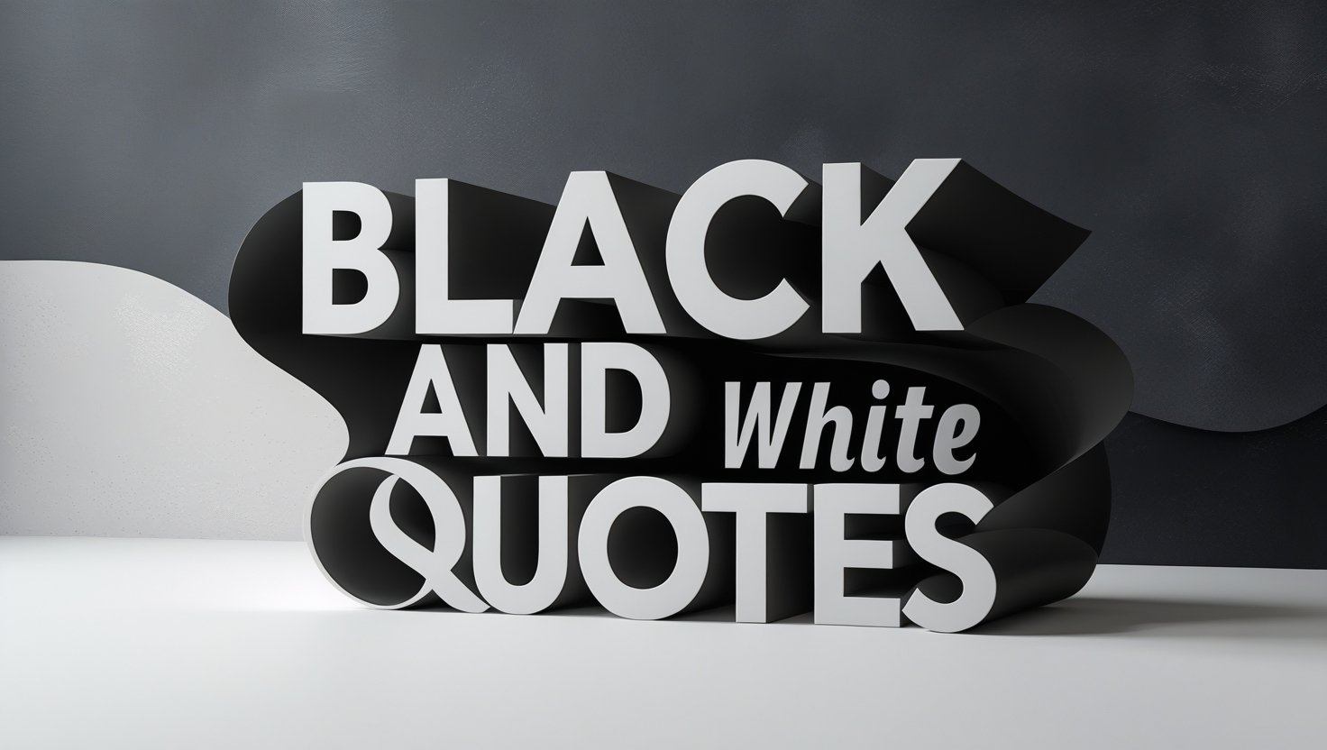 70+ Black And White Quotes
