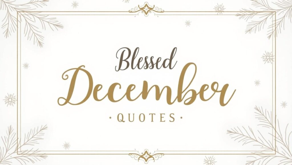 90+ Blessed December Quotes