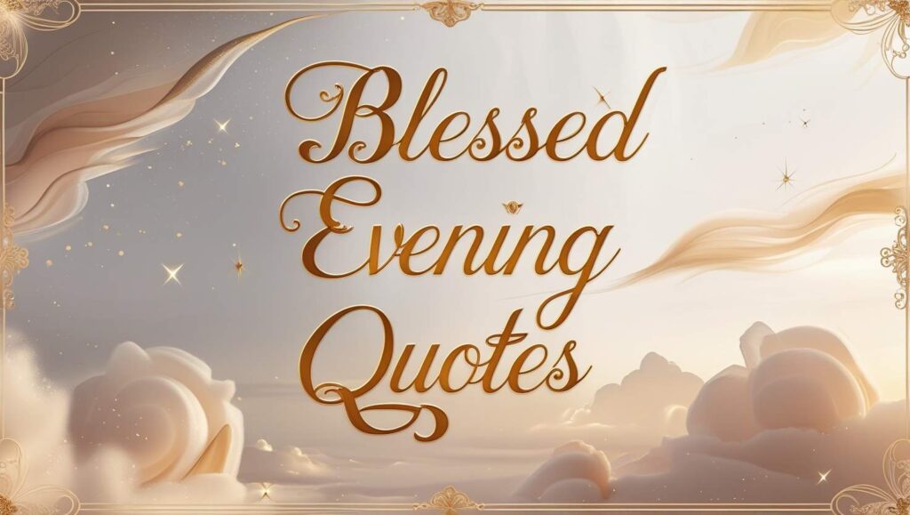 30+ Blessed Evening Quotes