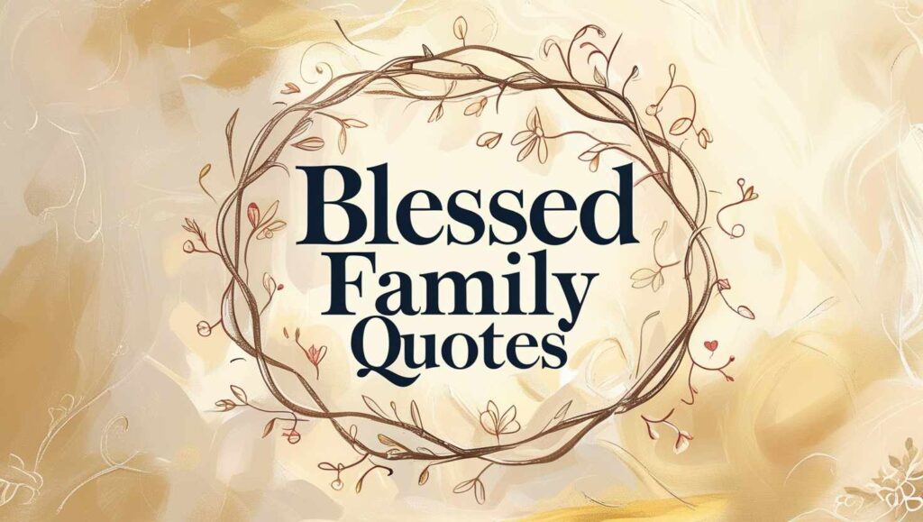 90+ Blessed Family Quotes