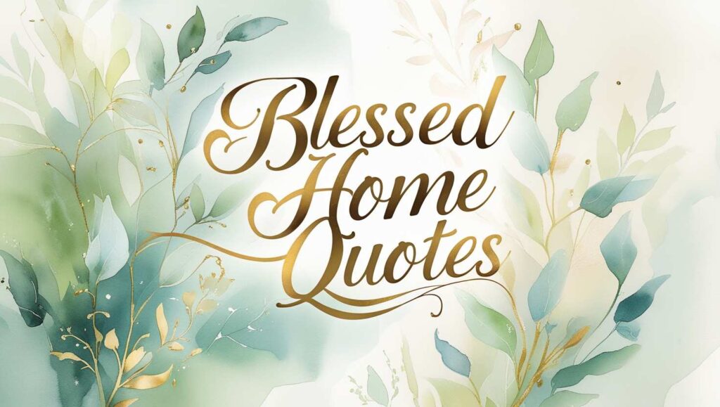 60+ Blessed Home Quotes