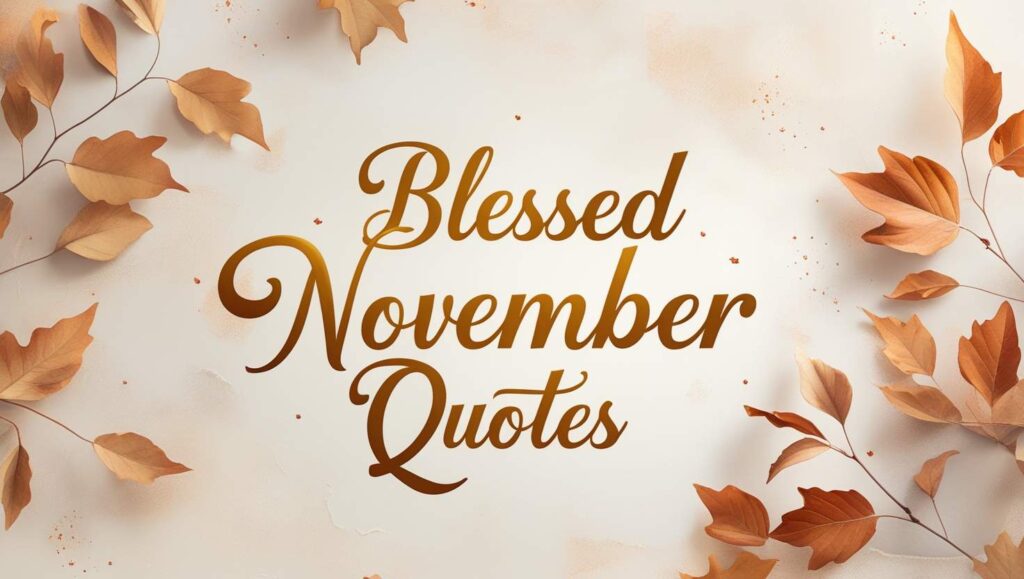 50+ Blessed November Quotes