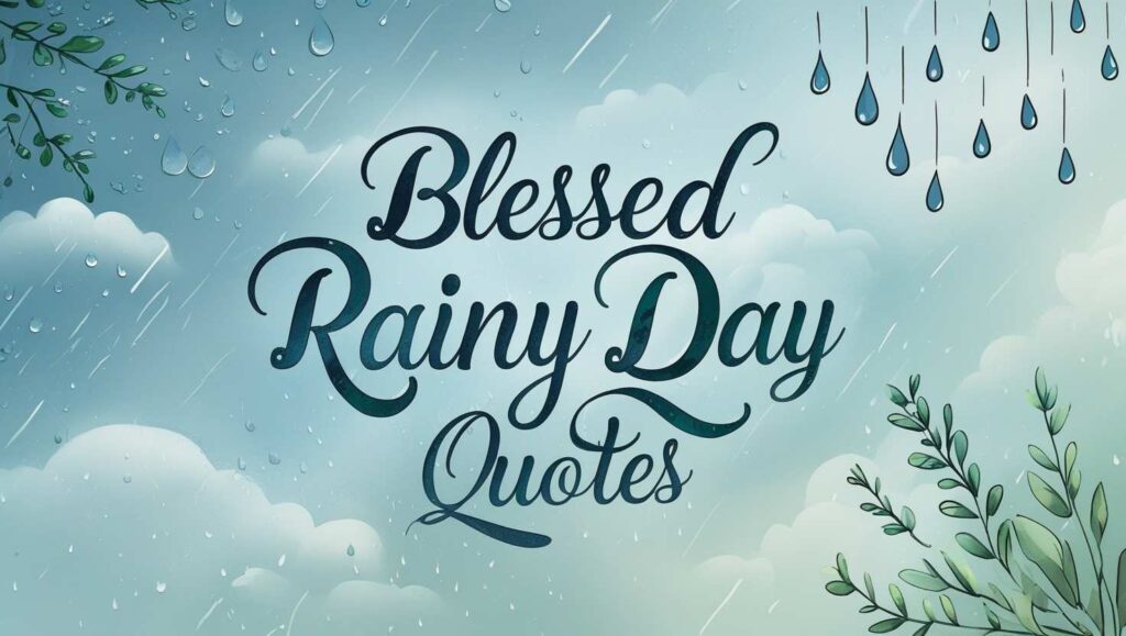 80+ Blessed Rainy Day Quotes
