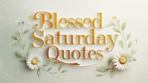 70+ Blessed Saturday Quotes
