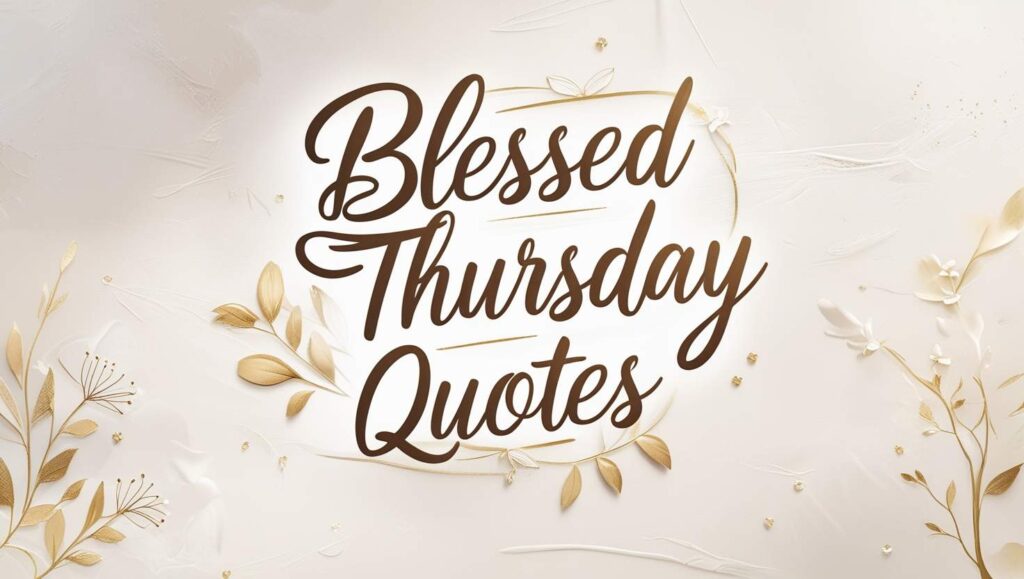 60+ Blessed Thursday Quotes