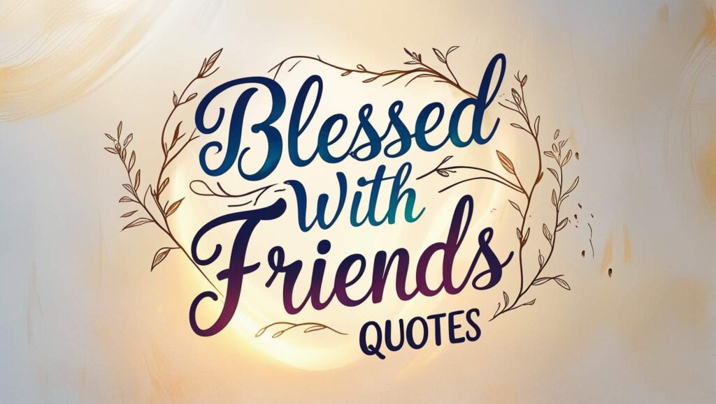 80+ Blessed With Friends Quotes