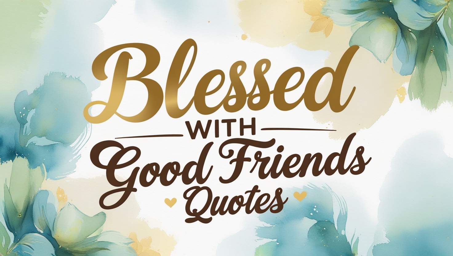 60+ Blessed With Good Friends Quotes