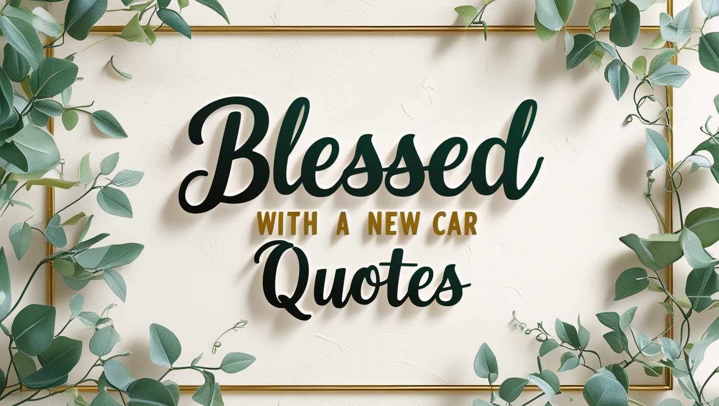 100+ Blessed With A New Car Quotes