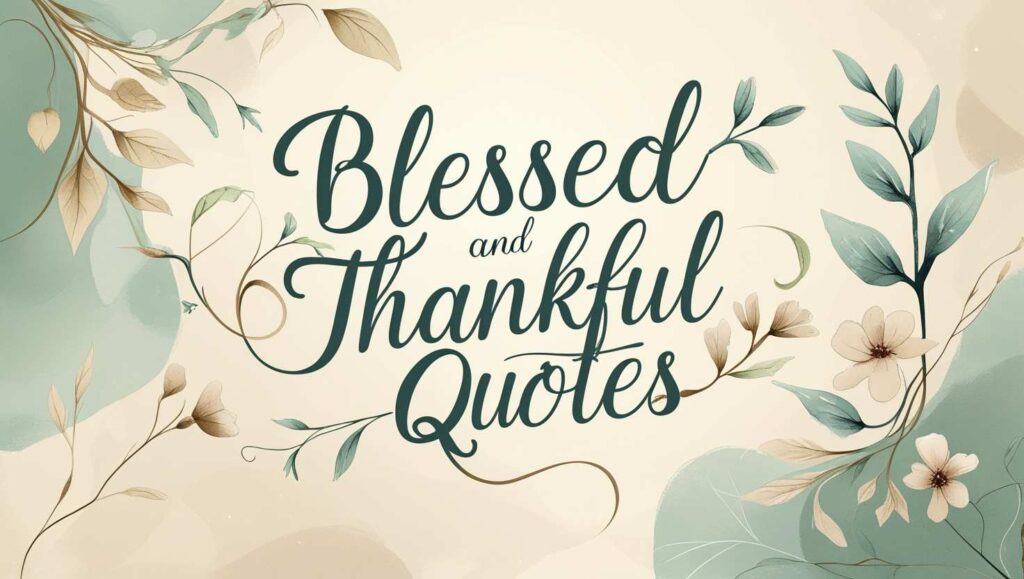 60+ Blessed And Thankful Quotes