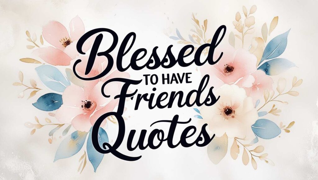 100+ Blessed To Have Friends Quotes