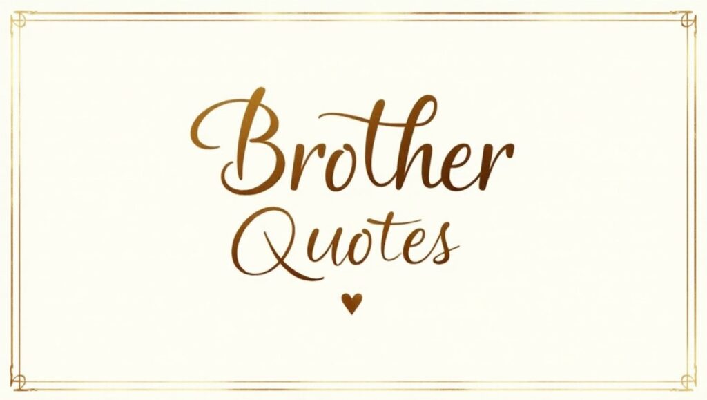 70+ Brother Quotes to Show Your Love and Respect