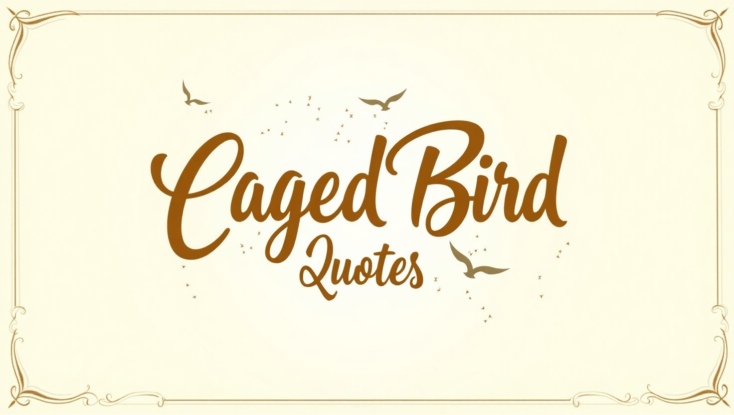 60+ Symbolic Caged Bird Quotes