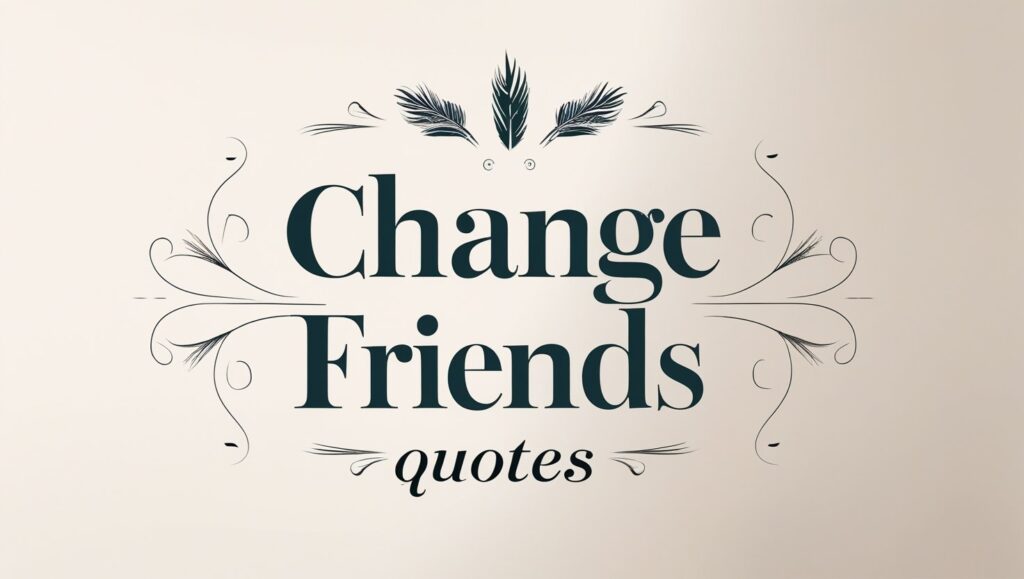 40+ Necessary Change Friends Quotes