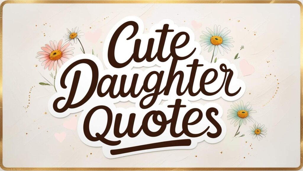 80+ Adorable Cute Daughter Quotes