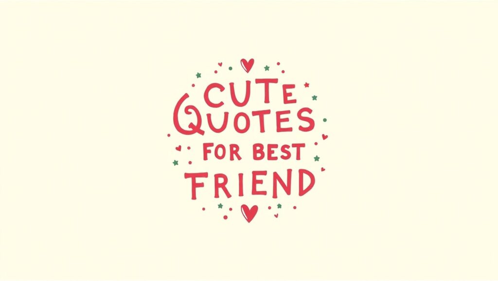 70+ Adorable Cute Quotes for Best Friend