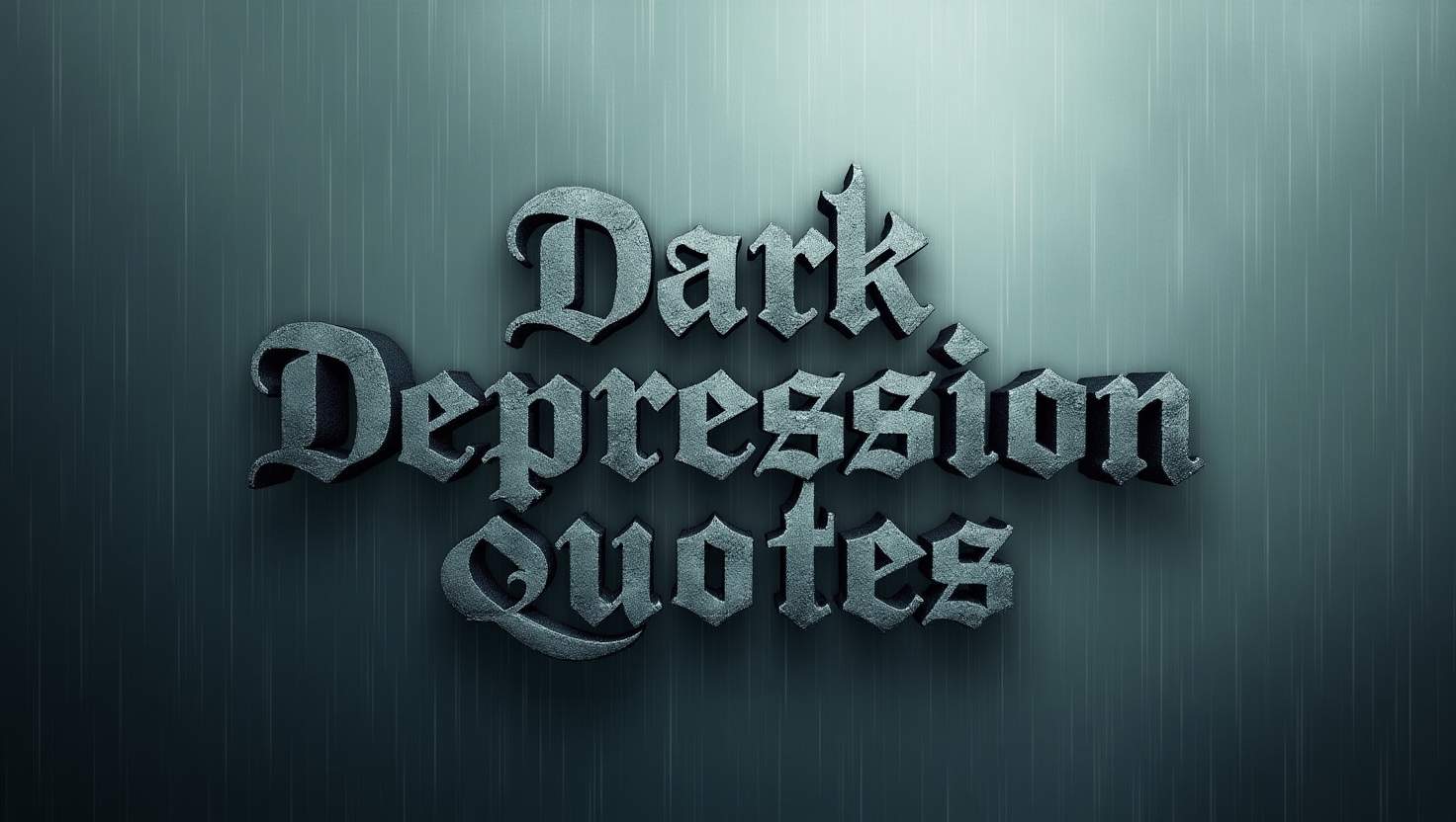60+ Dark Depression Quotes