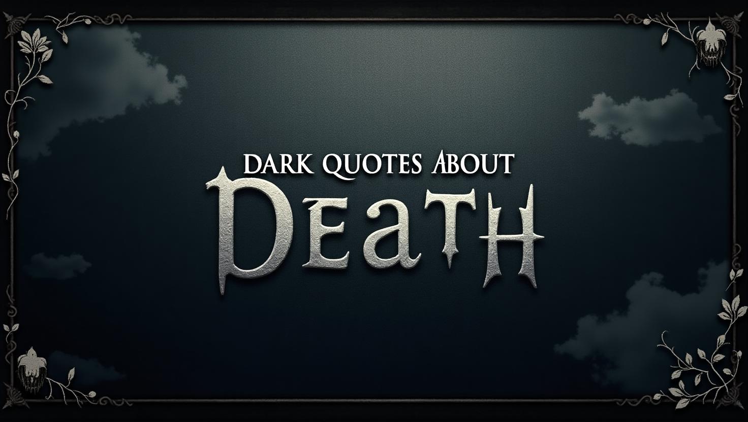 50+ Haunting Dark Quotes About Death