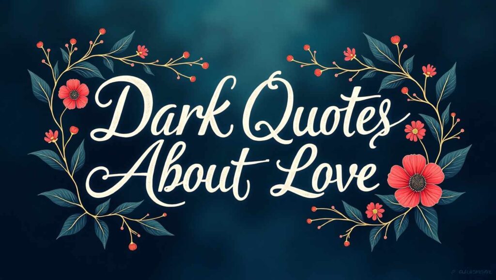 40+ Intense Dark Quotes About Love