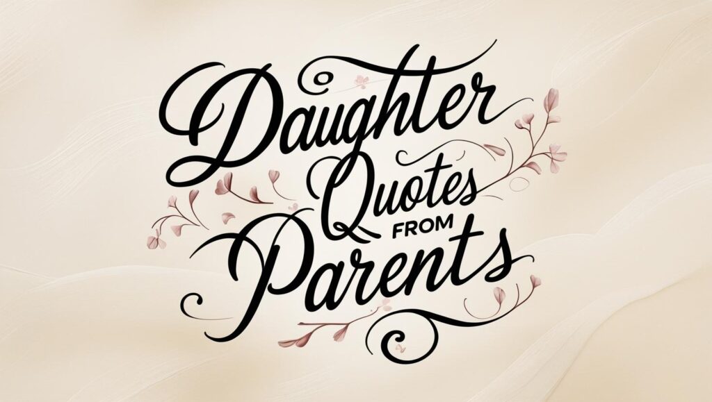100+ Warm Daughter Quotes From Parents