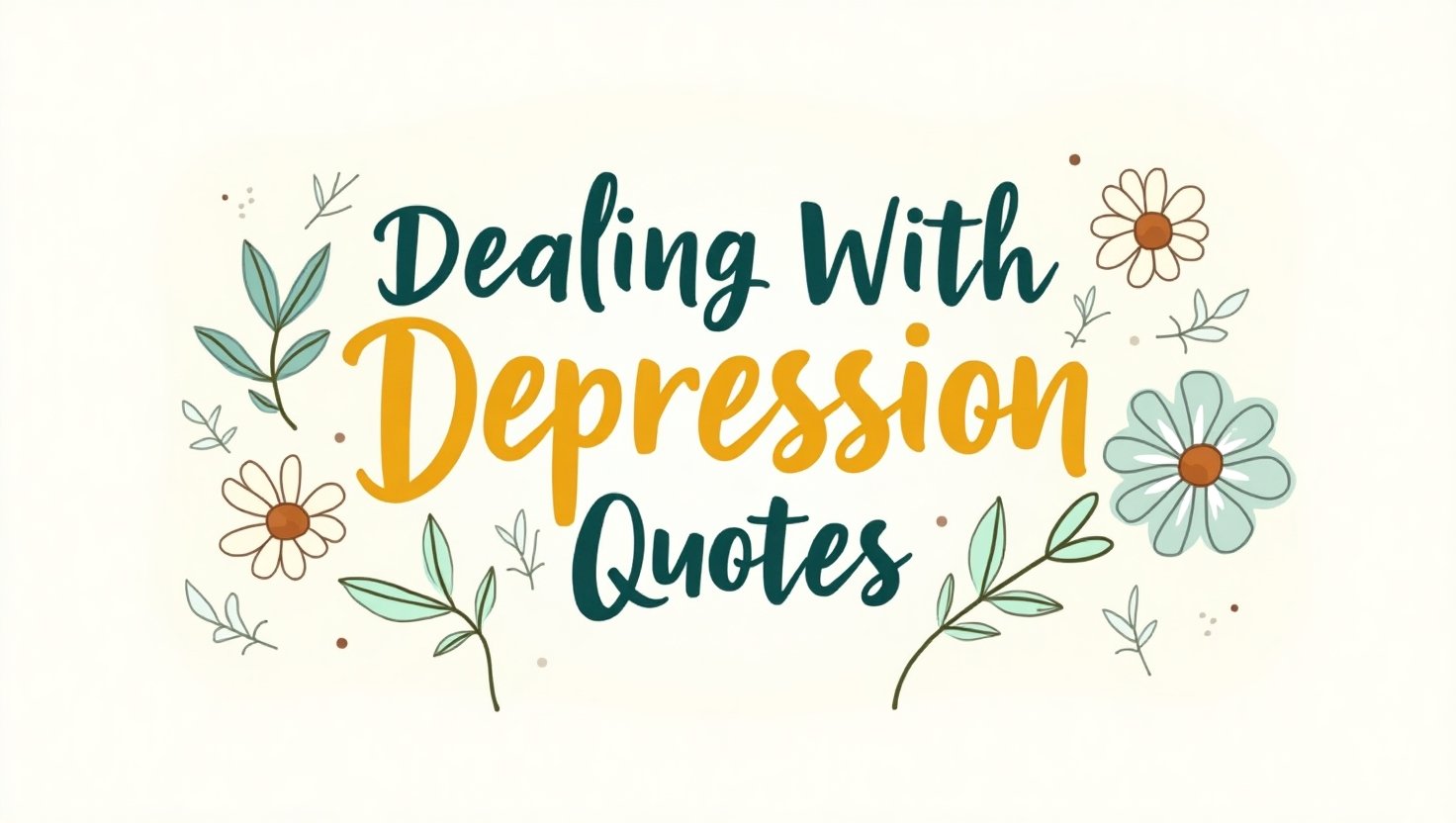 40+ Practical Dealing With Depression Quotes
