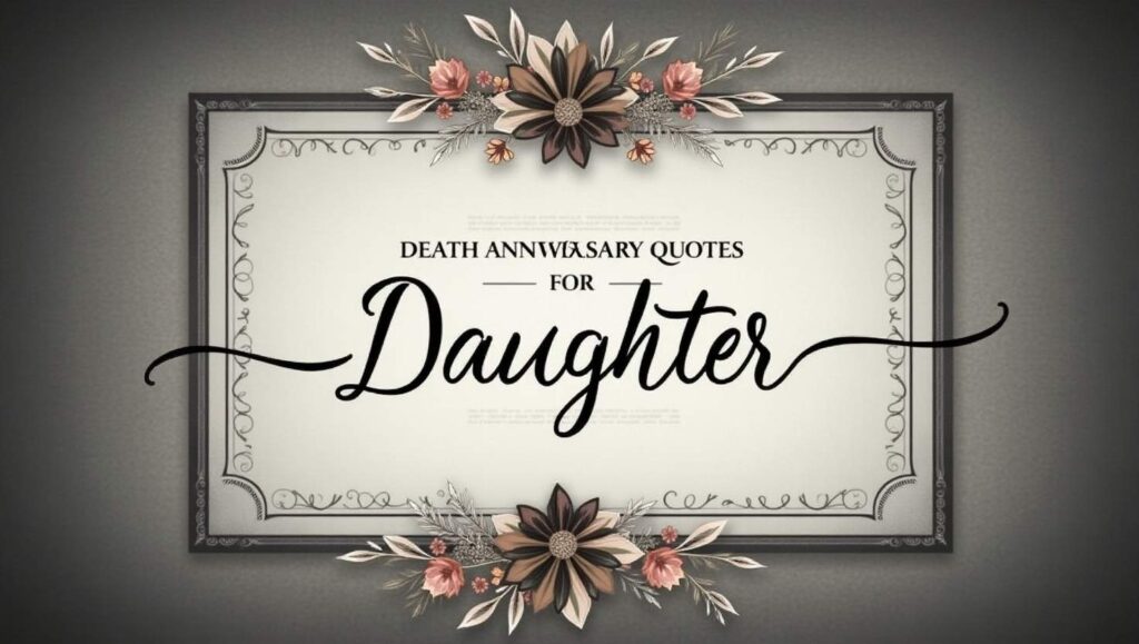 40+ Heartfelt Death Anniversary Quotes for Daughter