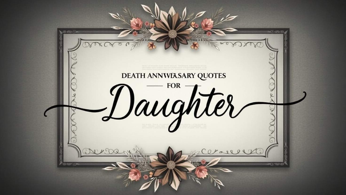 40+ Heartfelt Death Anniversary Quotes for Daughter