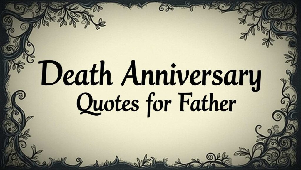 60+ Sad Death Anniversary Quotes for Father