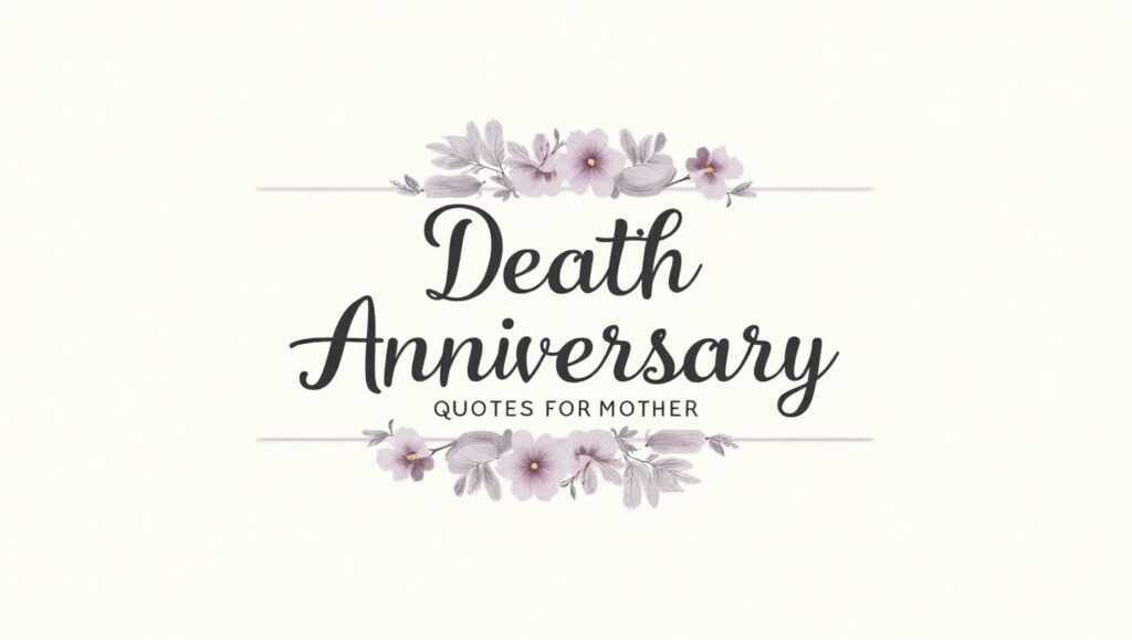 100+ Touching Death Anniversary Quotes for Mother