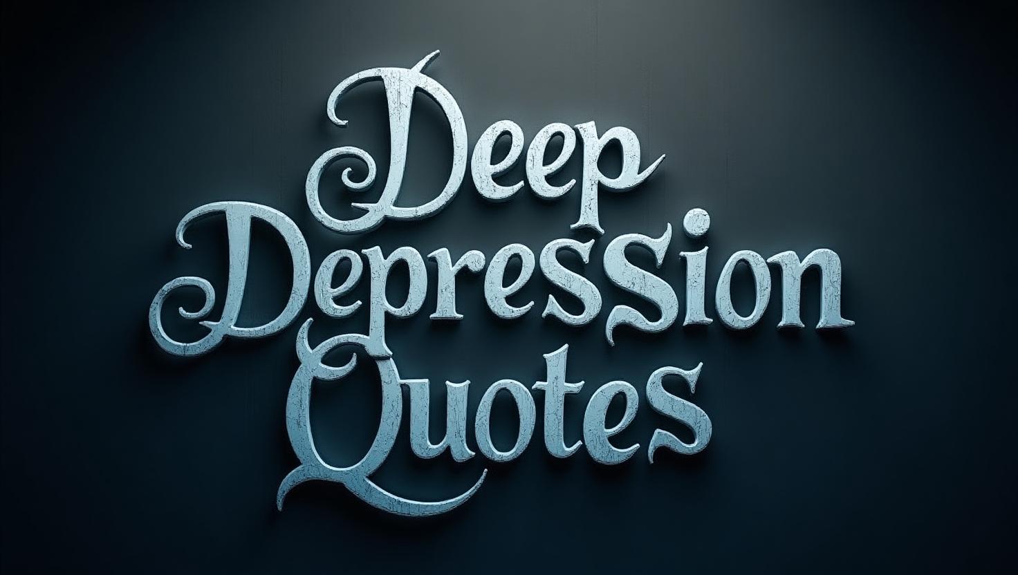 70+ Intense Deep Depression Quotes