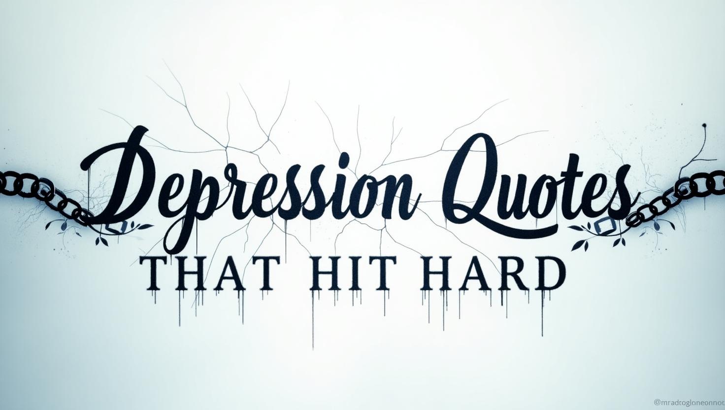 90+ Deep Depression Quotes That Hit Hard