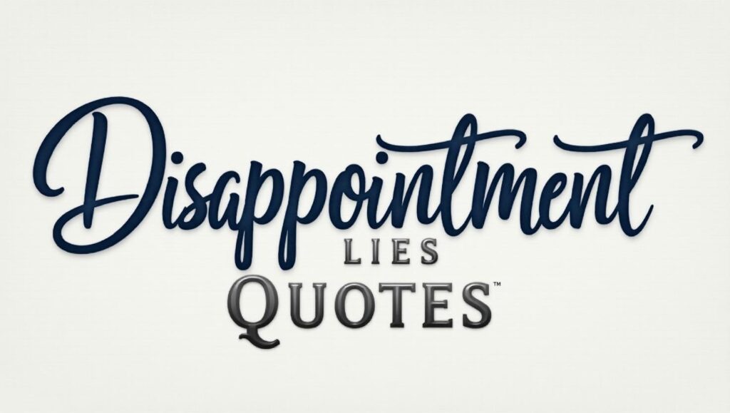 40+ Disappointment Lies Quotes That Speak the Truth