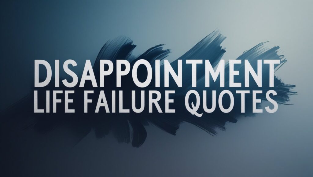 50+ Disappointment Life Failure Quotes