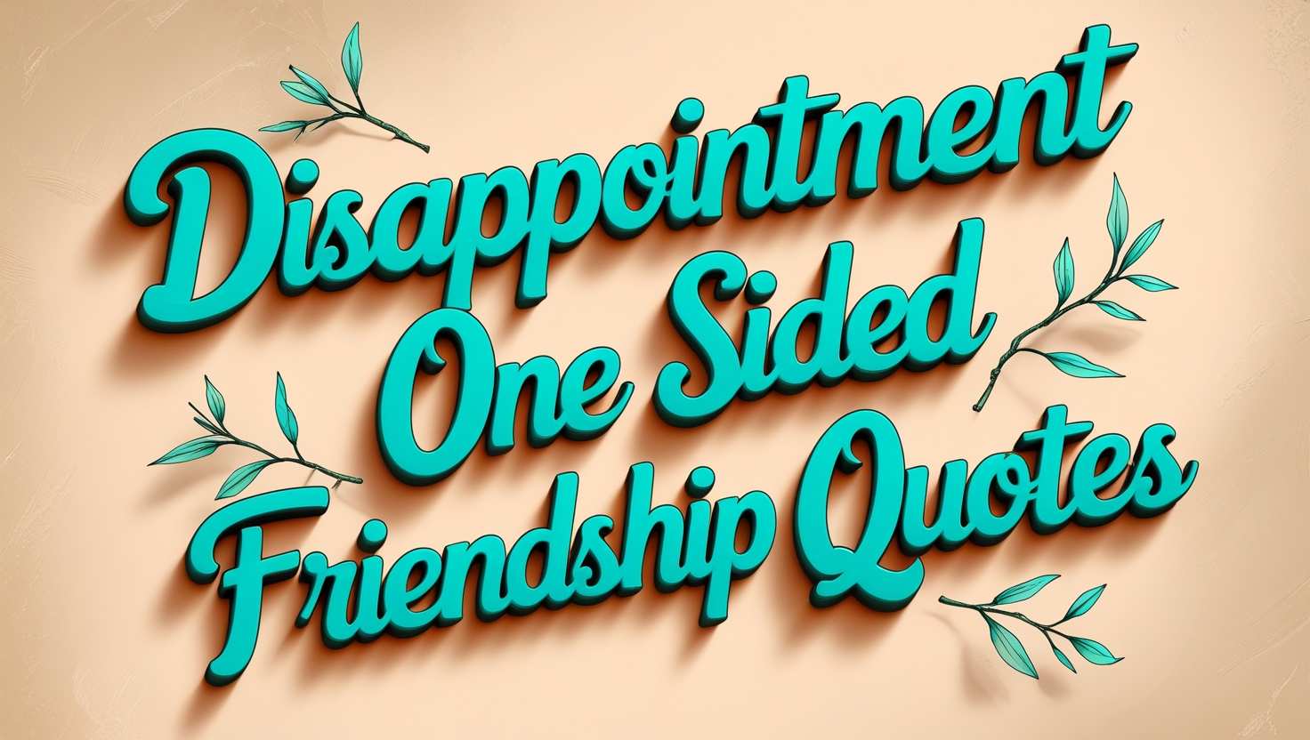 40+ Disappointment One Sided Friendship Quotes