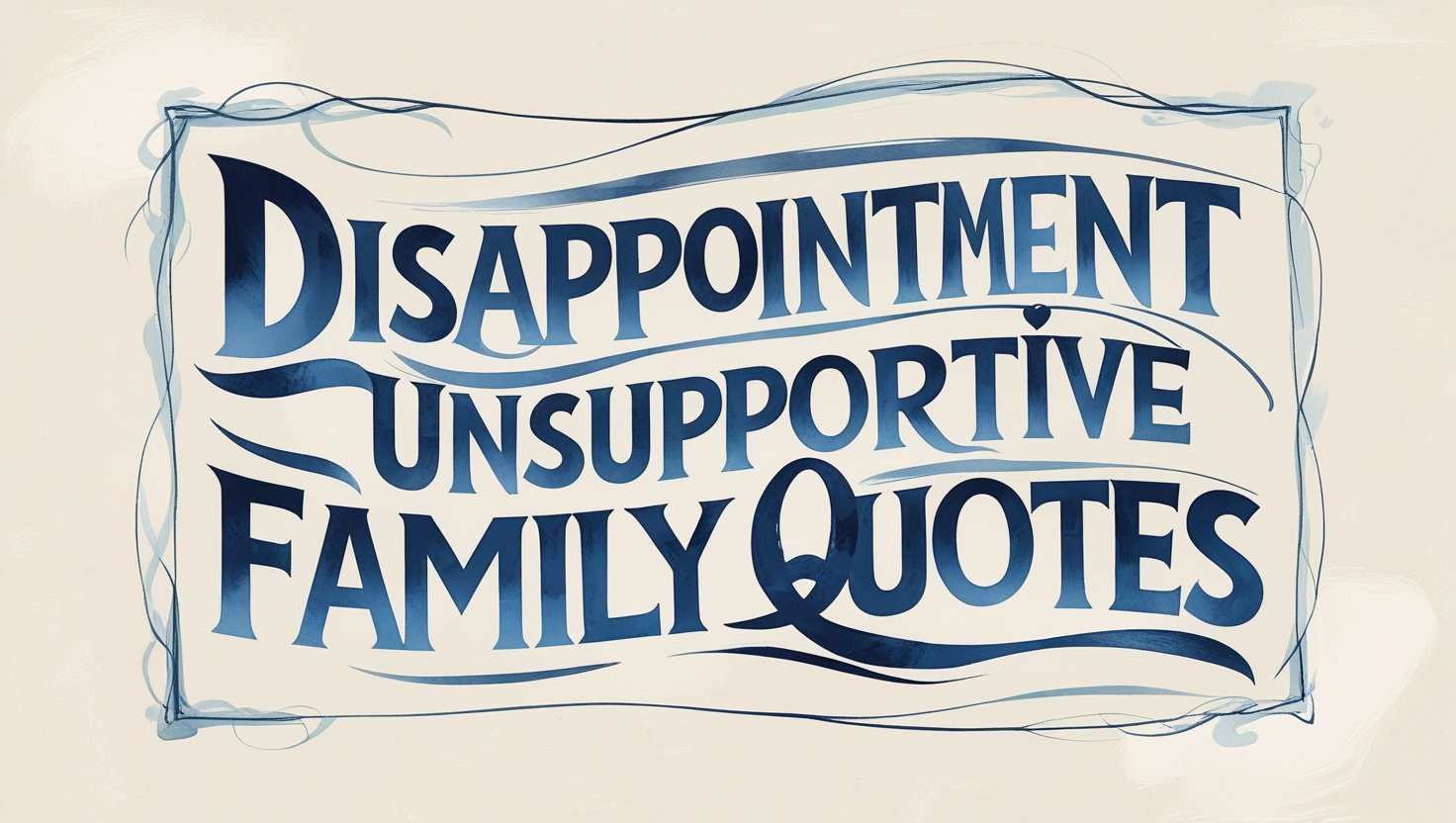 30+ Disappointment Unsupportive Family Quotes