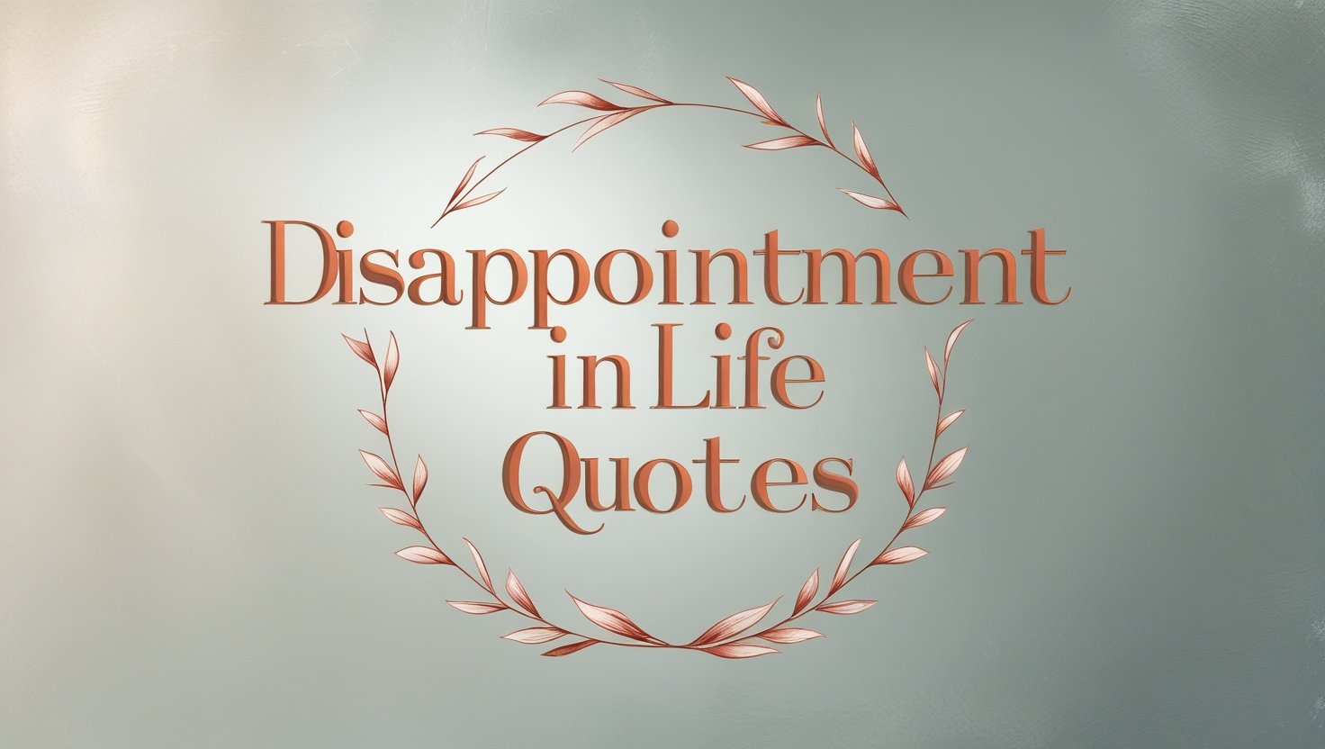 100+ Disappointment in Life Quotes