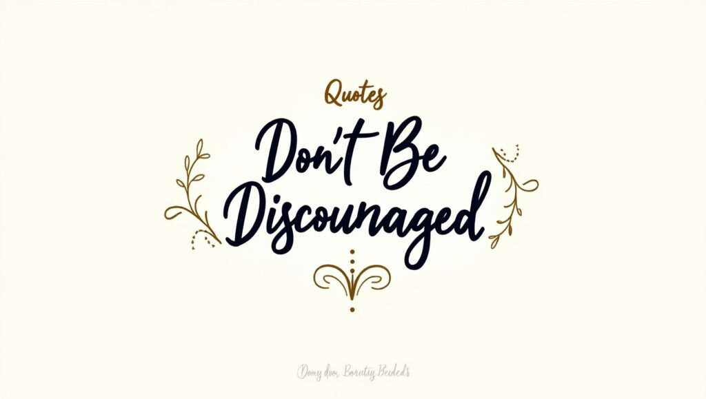 40+ Don’t Be Discouraged Quotes