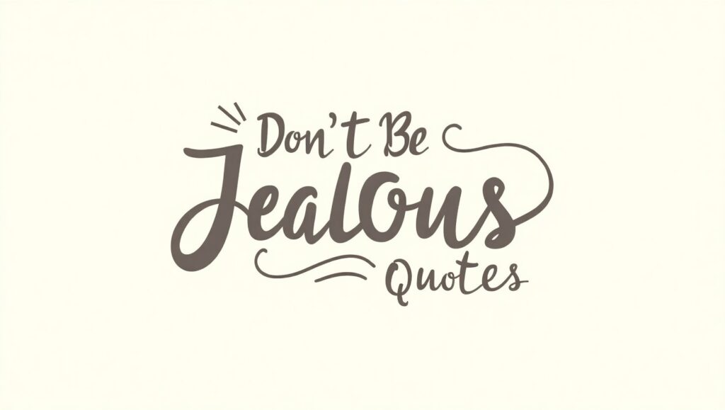 100+ Honest Don’t Be Jealous Quotes