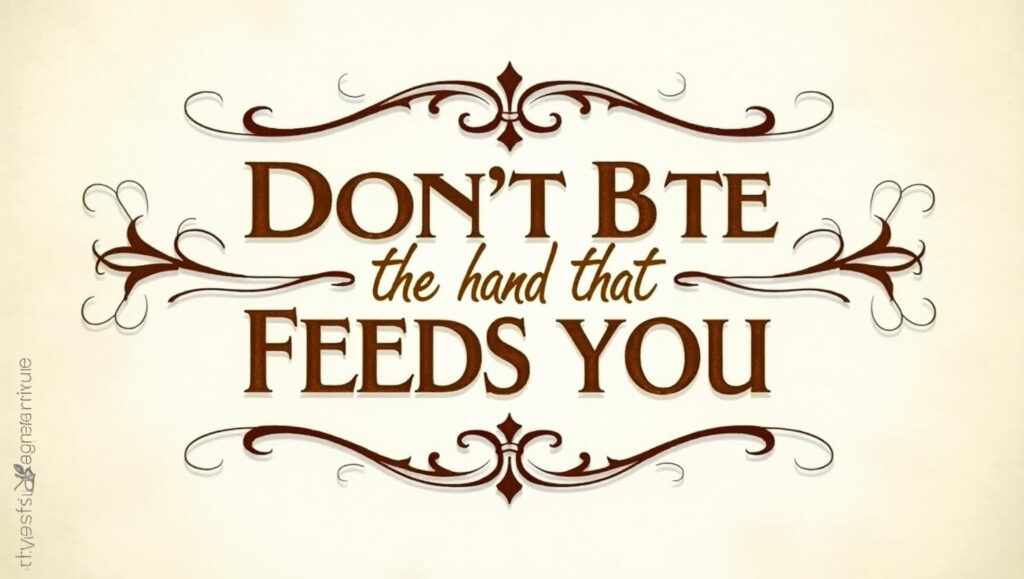 40+ Don’t Bite the Hand That Feeds You Quotes