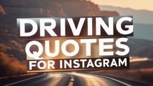 50+ Driving Quotes for Instagram