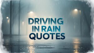 70+ Driving In Rain Quotes