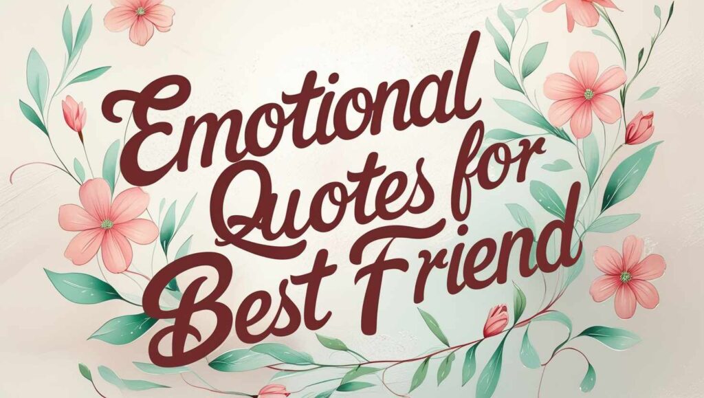 30+ Emotional Quotes For Best Friend