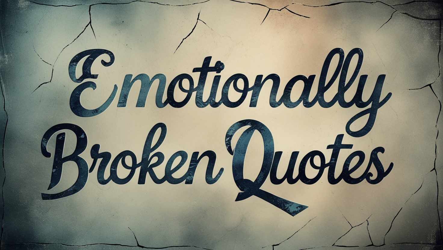 70+ Emotionally Broken Quotes