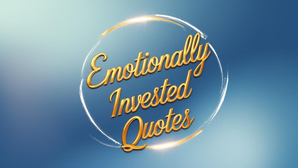 90+ Emotionally Invested Quotes